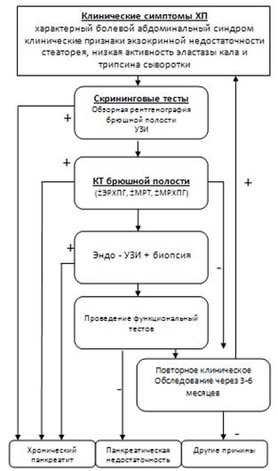 Диагностический алгоритм ХП