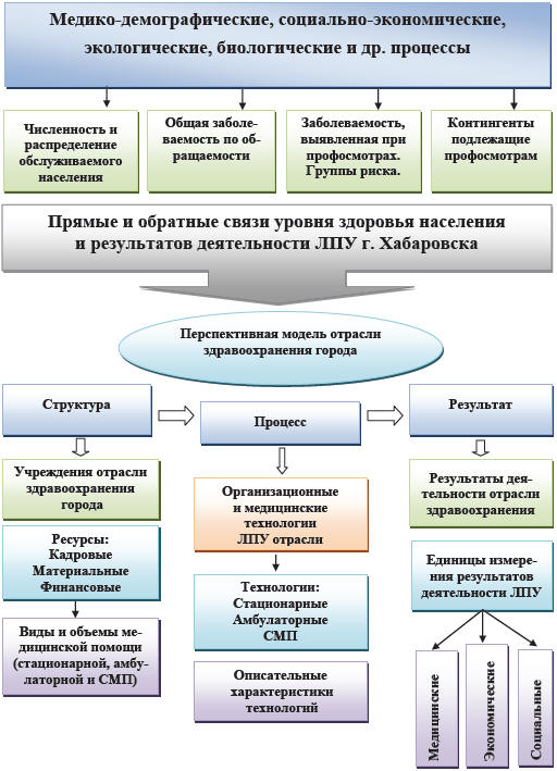 Рис. 7.3. Перспективная модель отрасли здравоохранения г. Хабаровска
